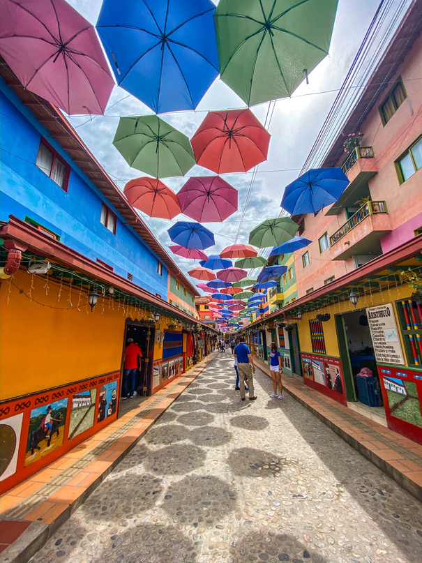 Guatape Town in Colombia, South America